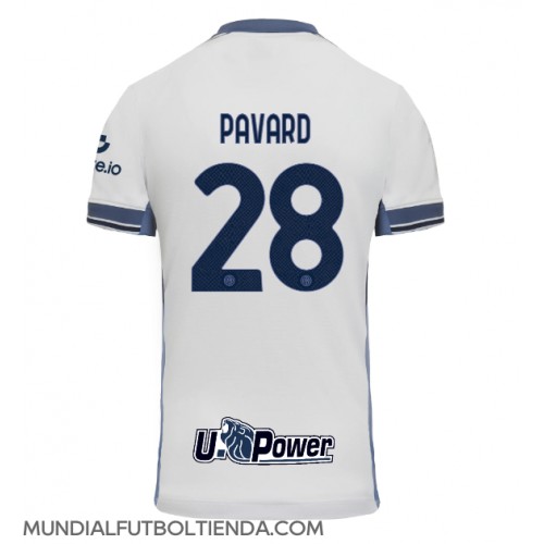 Camiseta Inter Milan Benjamin Pavard #28 Segunda Equipación Replica 2024-25 mangas cortas